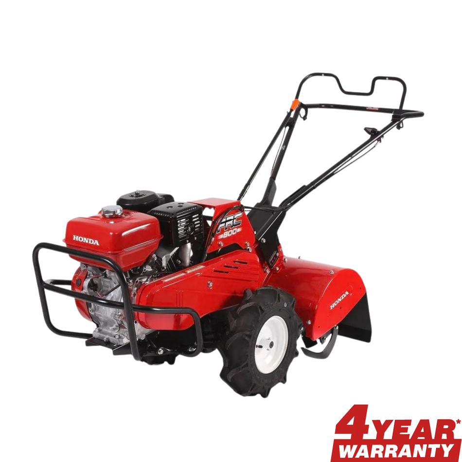 Honda FRC800 Rear-Tine Tiller - Big GX240 4-stroke engine, tough heavy duty tiller, 3 forward gears