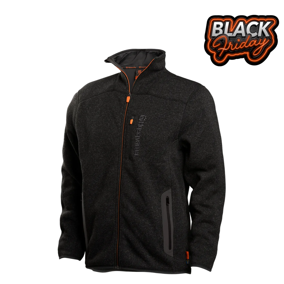 Husqvarna Mens Husqvarna Xplorer Fleece Jacket - Granite Grey - all sizes available!