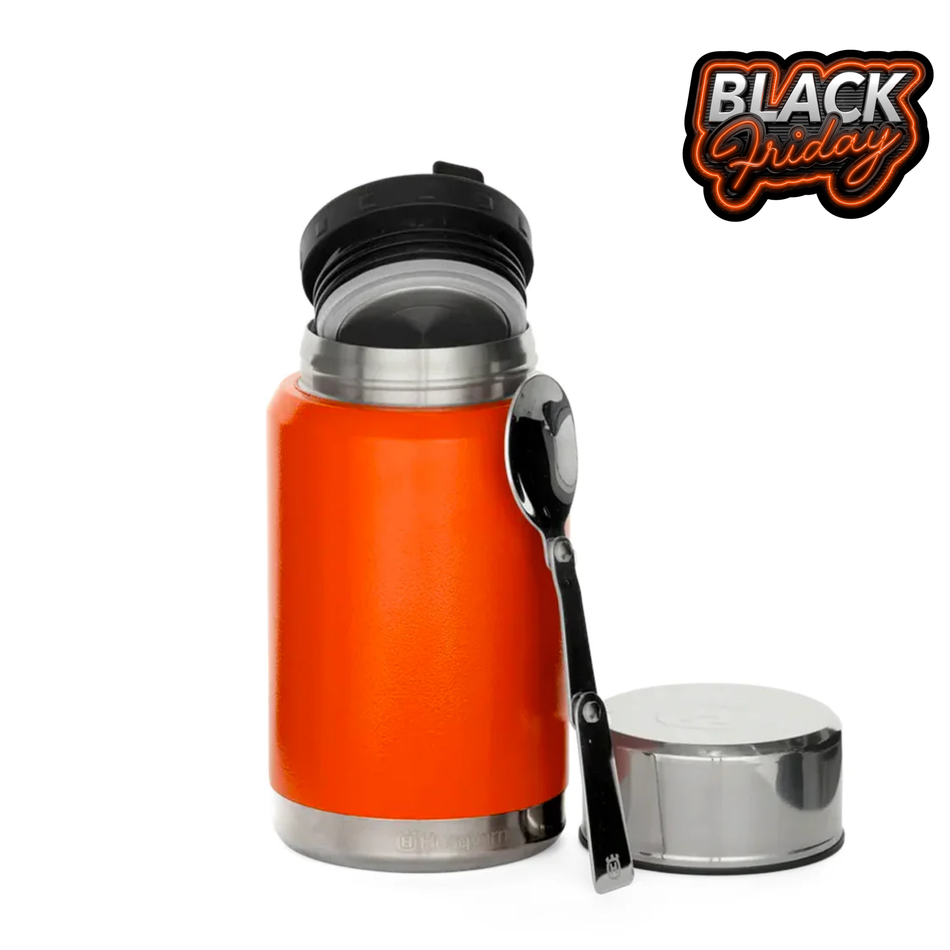 Husqvarna Xplorer 0.6L Food Can - Fill up quickly with energy and serve lunch from this handy food can