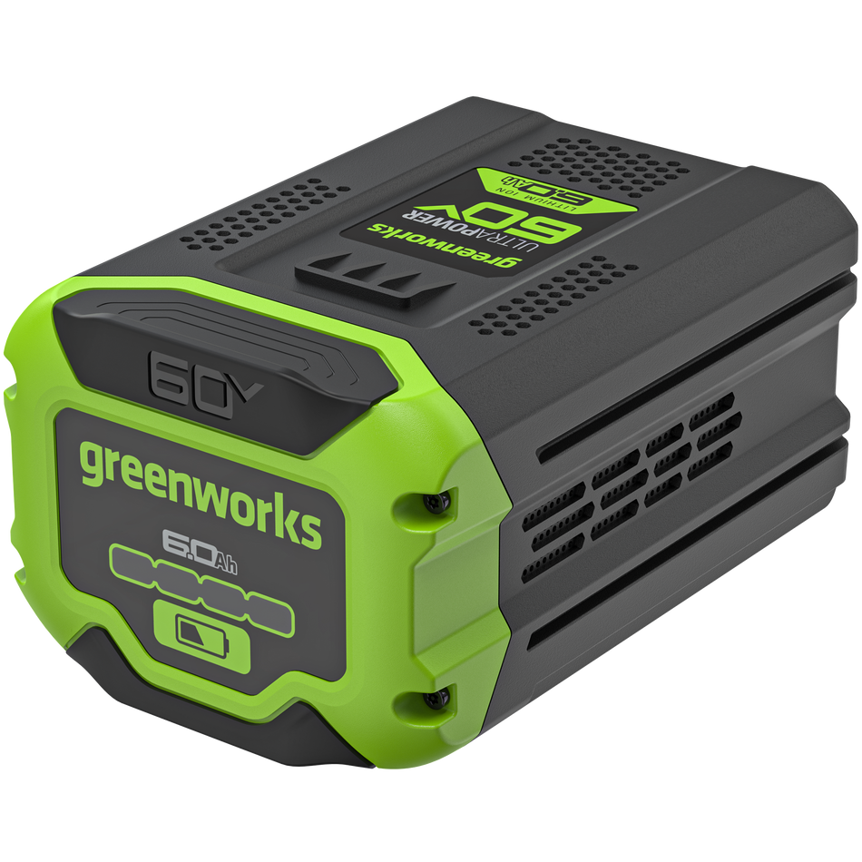 Greenworks G60B6 60V 6.0ah Battery [2961807AU] - Built for effortless performance and better results.