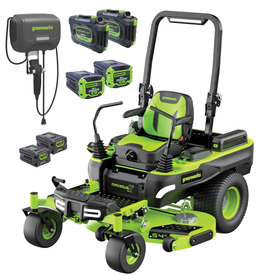 Greenworks 60V MaximusZ 54in Zero Turn Mower - Ultra Performance, Better Than Petrol™