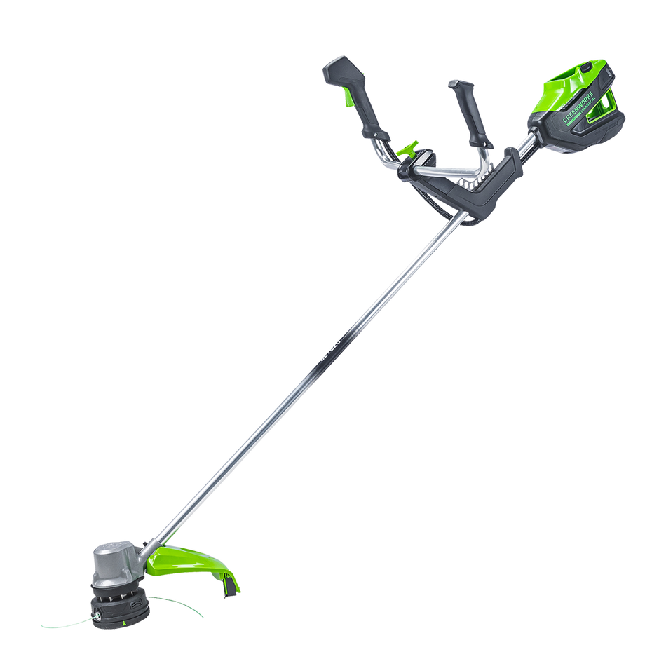 Greenworks 82V 18″ Bike Handle Trimmer - Uses true intelligent power to automatically adjust to varying conditions.