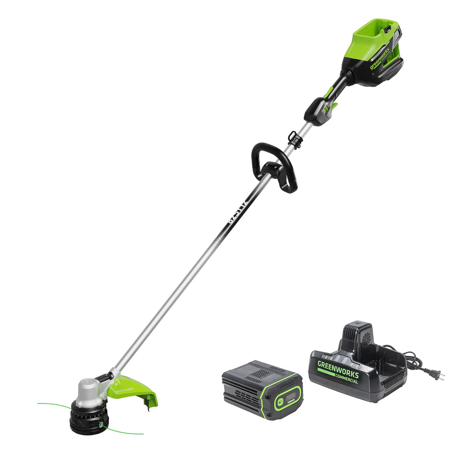 Greenworks 82V Grass Trimmer (Kit) - Professional Grade 82V Straight Shaft Trimmer with max speeds of 6,000rpm!