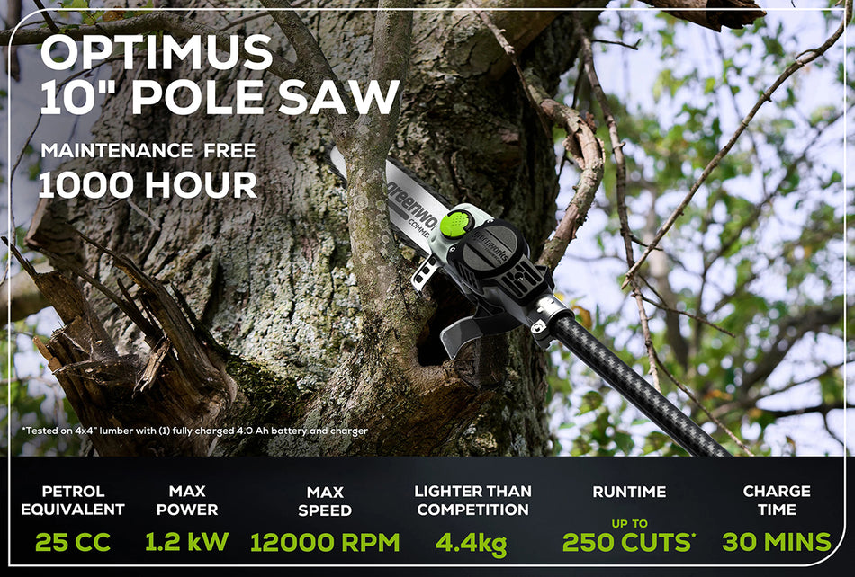Greenworks Commercial OPS300T 82V OPTIMUS Pole Saw [1408502]