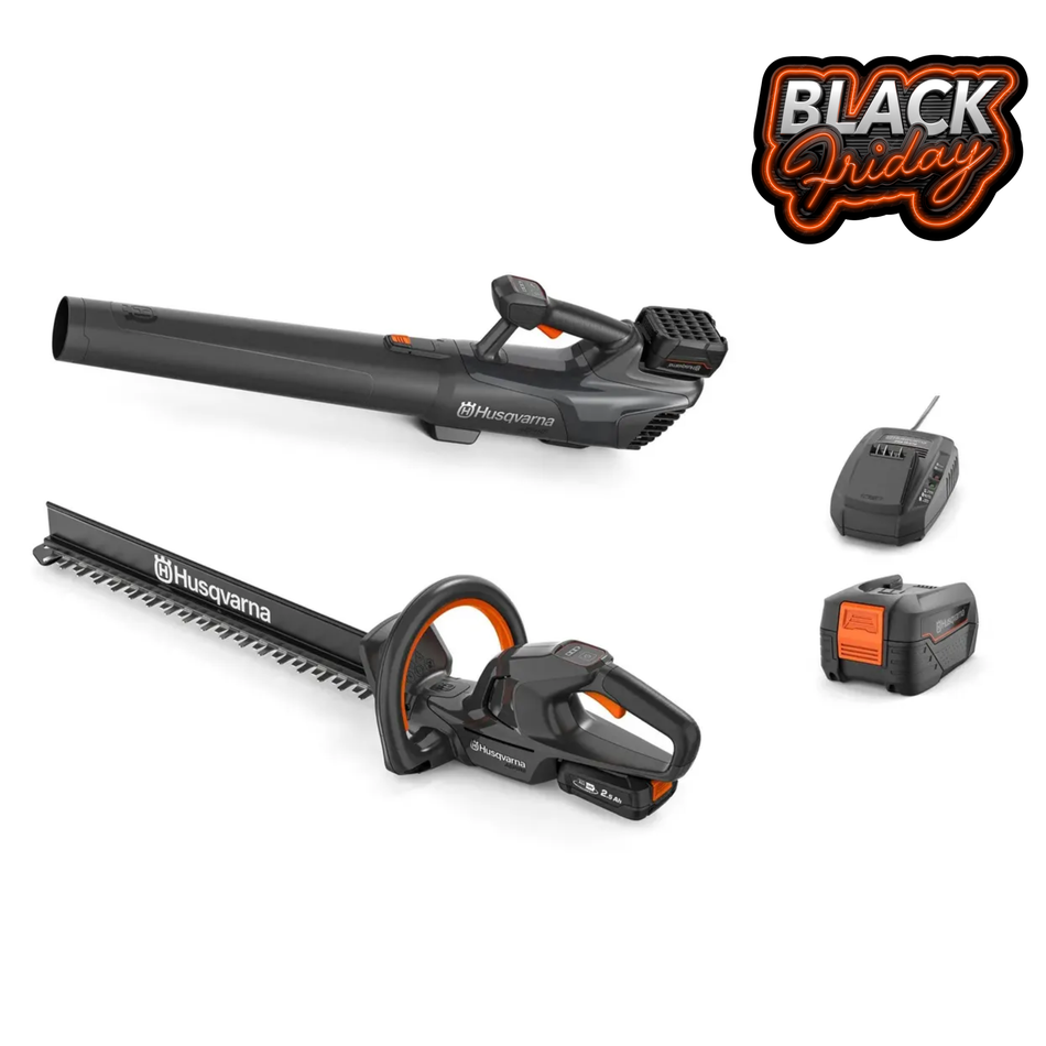 Husqvarna Aspire™ Hedge Trimmer + Leaf Blower Bundle - With 4.0Ah Battery and Charger