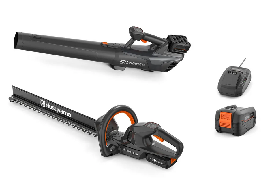 Husqvarna Aspire™ Hedge Trimmer + Leaf Blower Bundle - With 4.0Ah Battery and Charger