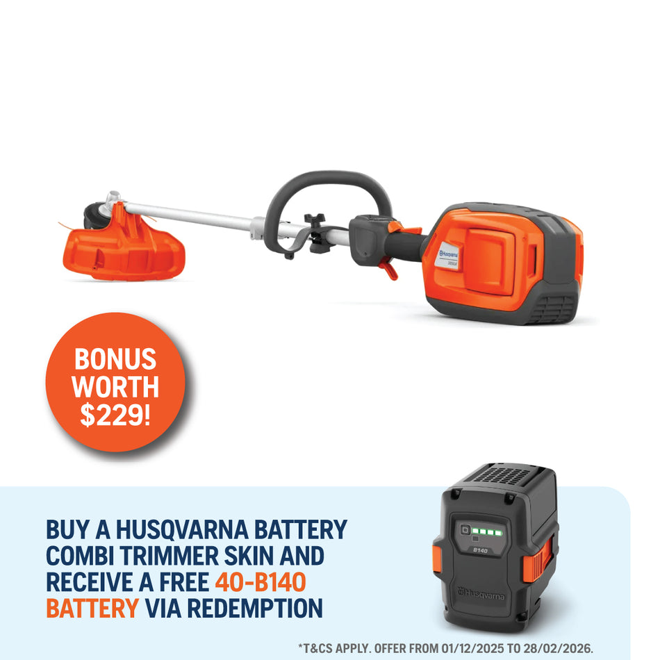 Husqvarna 325iLK Trimmer-Skin Only - perfectly balanced, high-performance, battery-powered combi trimmer