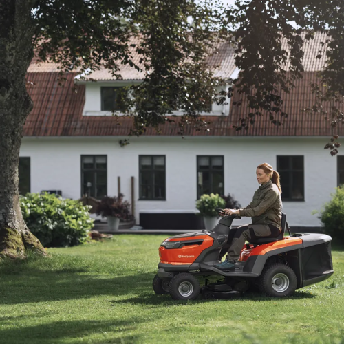 Husqvarna TC100i Battery Tractor - 38in cut, efficient collection system, fully electric, dual-pedal operation