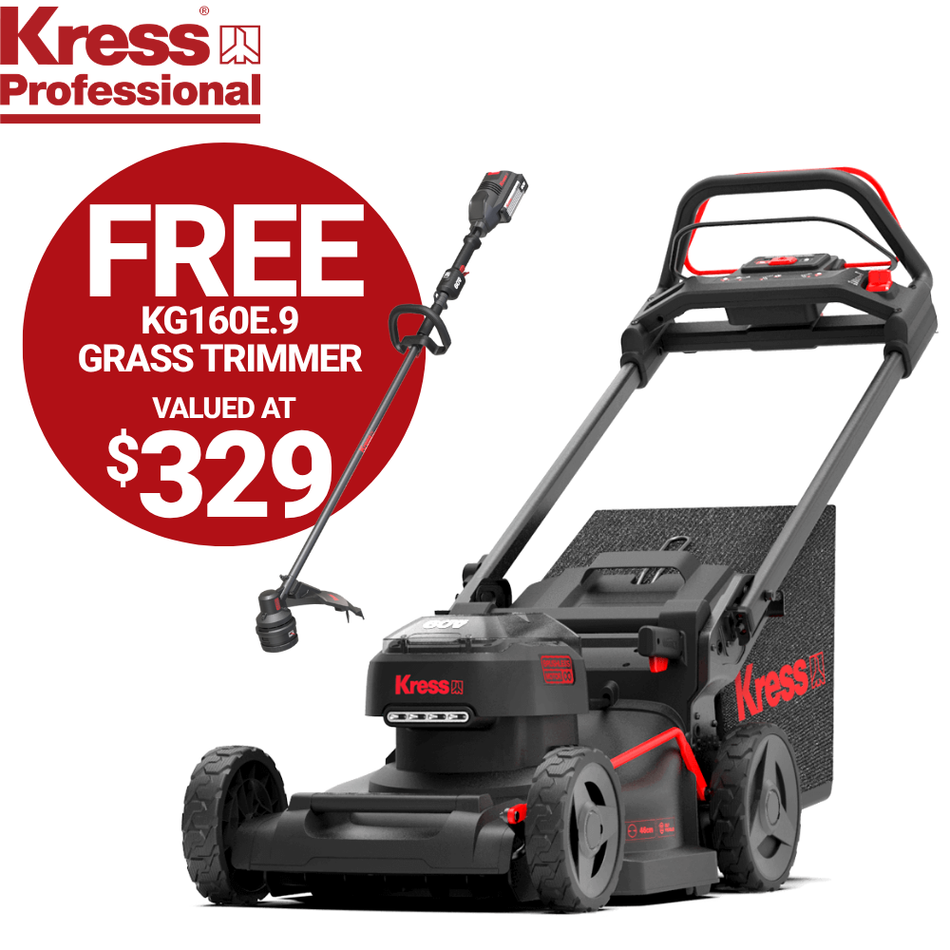Kress Pro KG757E.9 60V 46cm SP Lawn Mower - Delivers uncompromising performance and mowing comfort.