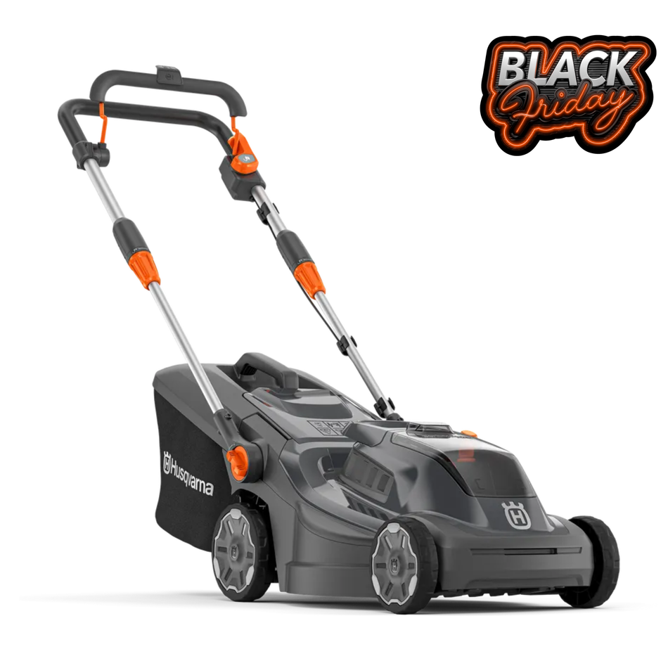 Husqvarna Aspire LC34 18V Lawn Mower - 18V Battery Mower with 34cm deck & 30L collector!