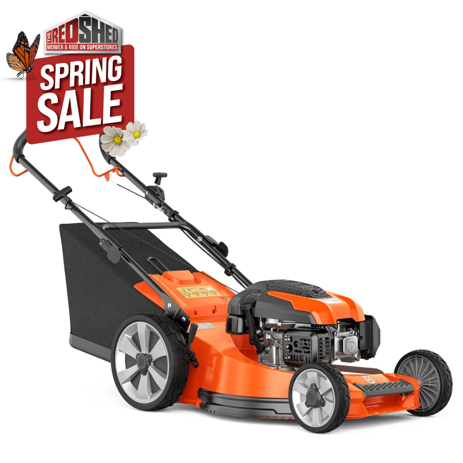 Husqvarna LC521SP Lawn Mower - 166cc engine, 52cm cut, 63L collector, self-propelled, mulch plug