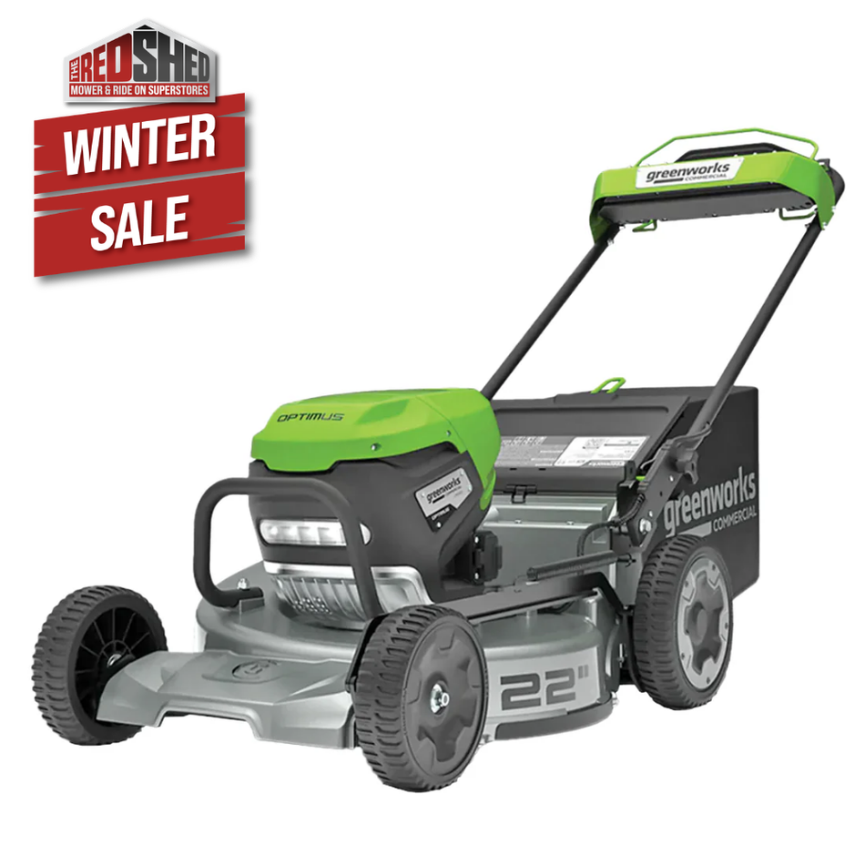 Greenworks ATM22 82V 22in SP Lawn Mower [2504307AU] - 22in commercial self-propelled mower with 82V battery power