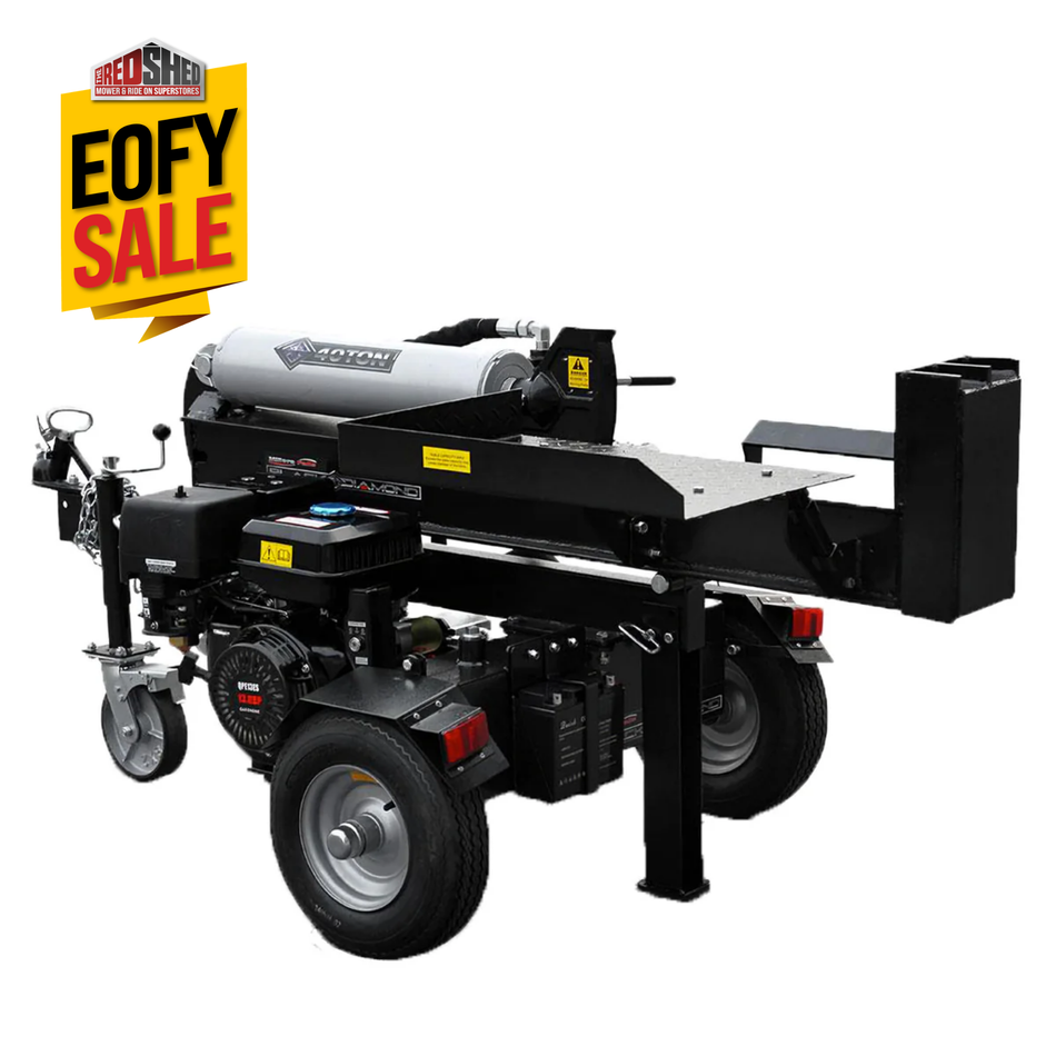 Genuine Black Diamond 45T Log Splitter - Splits vertical and horizontal 15Hp engine.