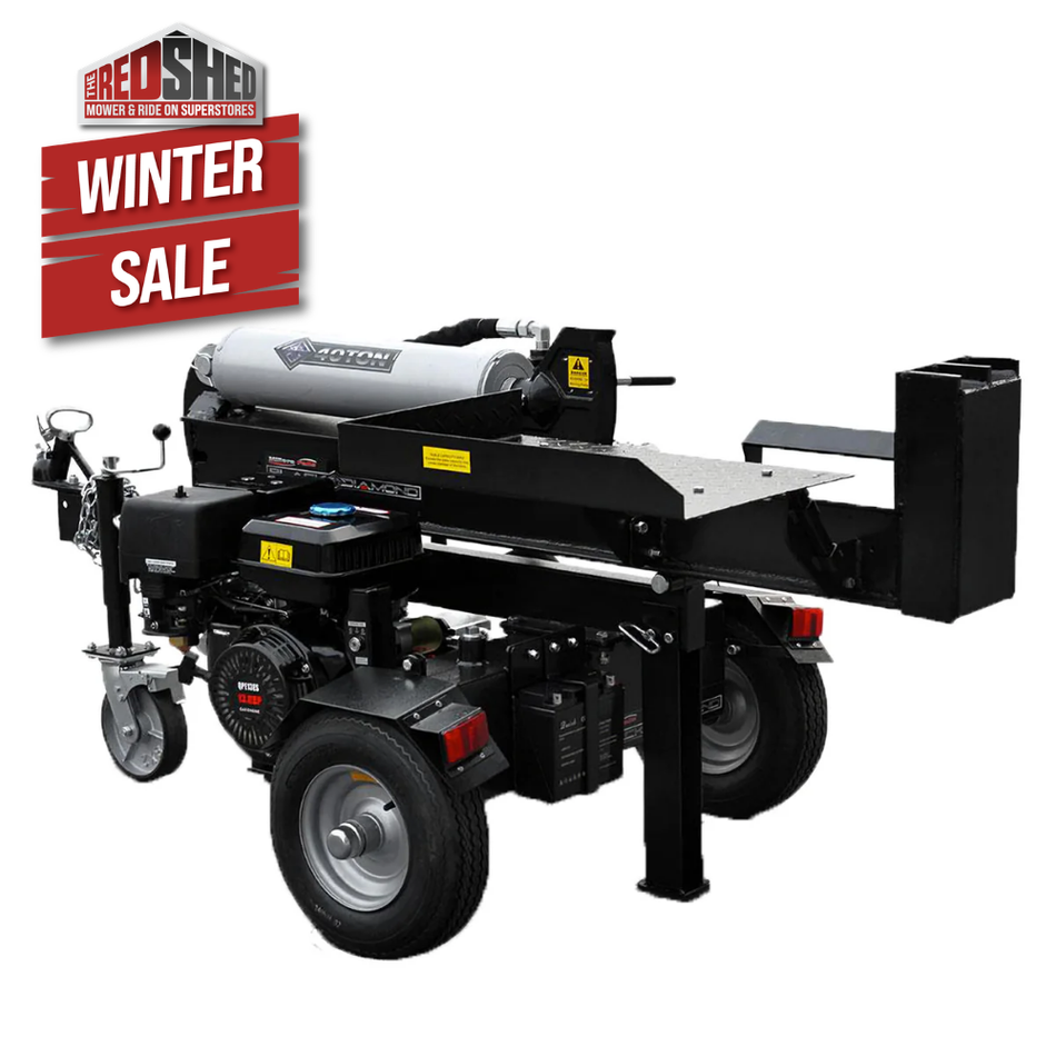 Genuine Black Diamond 45T Log Splitter - Splits vertical and horizontal 15Hp engine