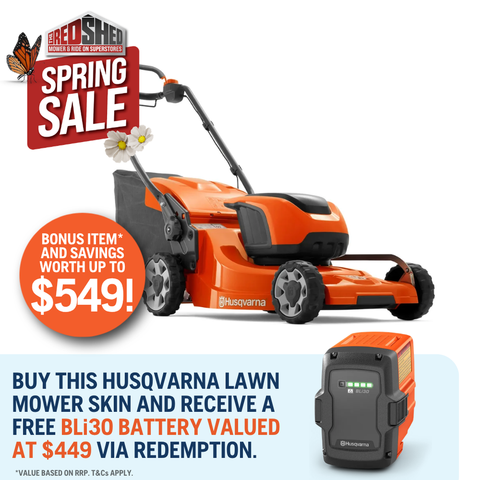 Husqvarna LC347iVX SP Battery Mower - Battery-powered and self-propelled lawn mower with ergonomic design.