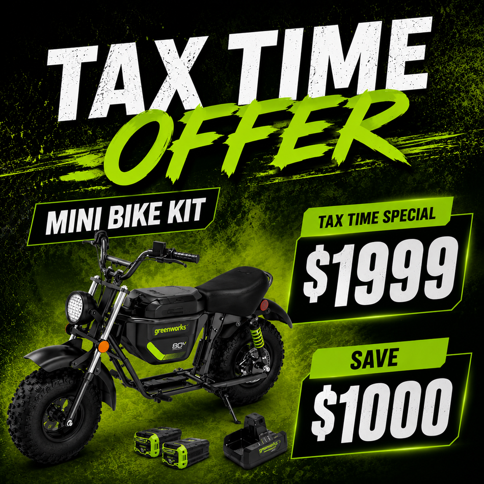 Greenworks OVC912 60V STEALTH Series Off-Road Mini Bike Kit [7403707AU]