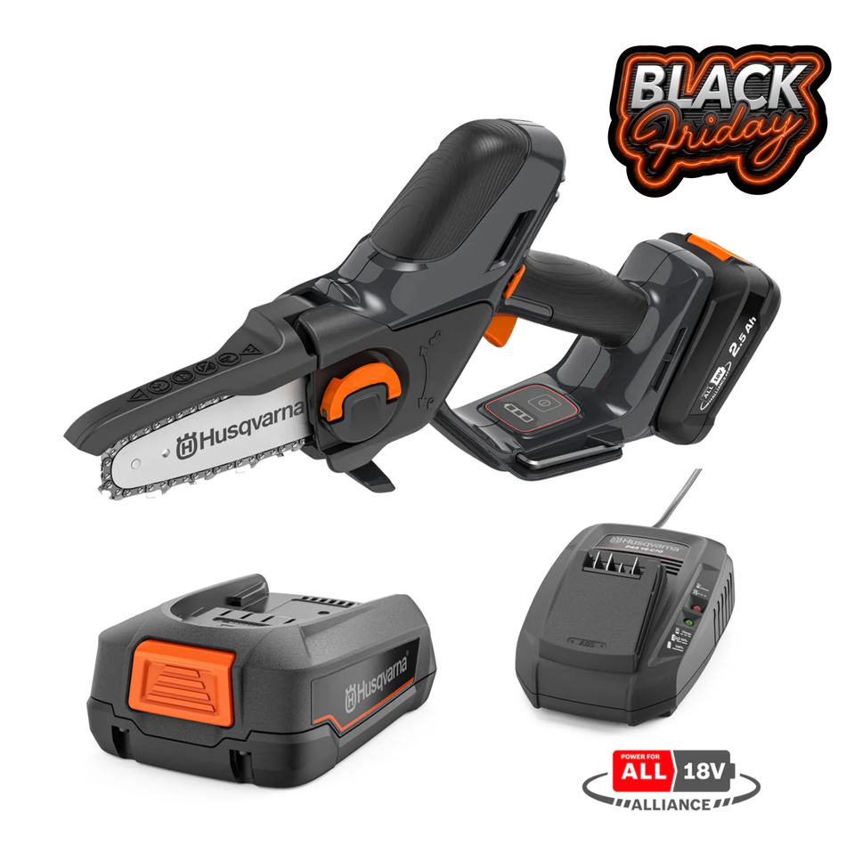 Husqvarna Aspire P5 18V Pruner - Powerful 18V handheld battery pruner - cuts up to 75mm wide branches!