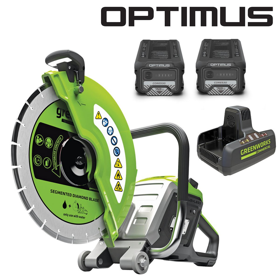 Greenworks PC141 82V OPTIMUS 14" 4.3kW Power Cutter Kit [1503507AU-Kit] - Designed for the professionals.