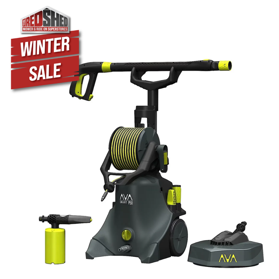 Masport AVA Smart P50 (Bundle) - 1885 PSI, 130 Bar, 8m hose, metal pump & many attachments, 10 year warranty