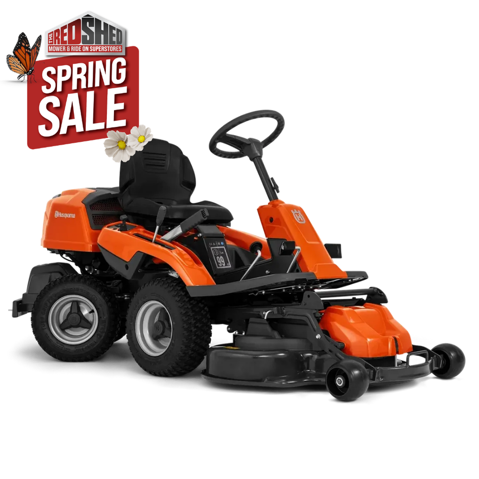 Husqvarna R 214TC Ride-On Front Mower - Versatile and easy-to-use rider.