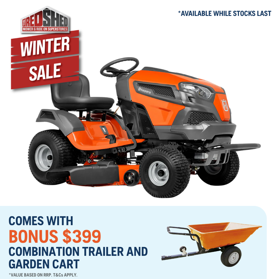 Husqvarna TS142T Lawn Tractor - American Model with POWERFUL Husqvarna 764cc Engine, 42" Cut with $1000 SAVINGS