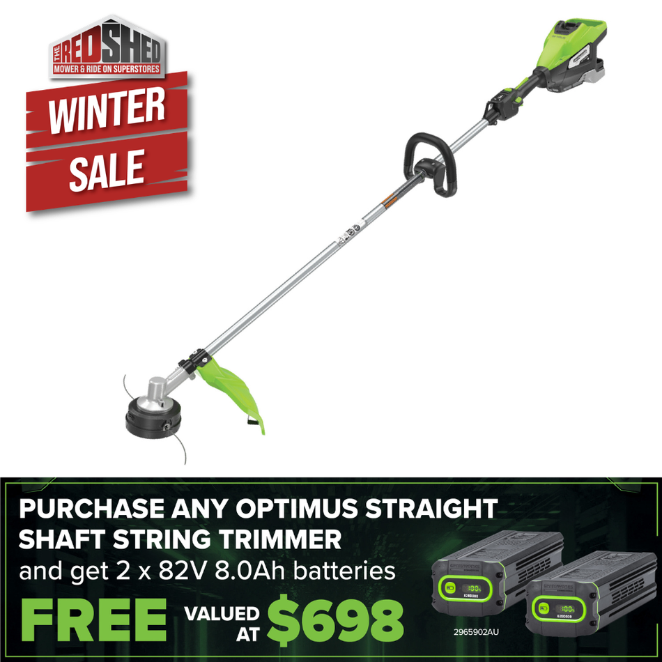Greenworks Commercial ST161 82V OPTIMUS String Trimmer [2143702] - 82V 1.6kW straight shaft string trimmer.