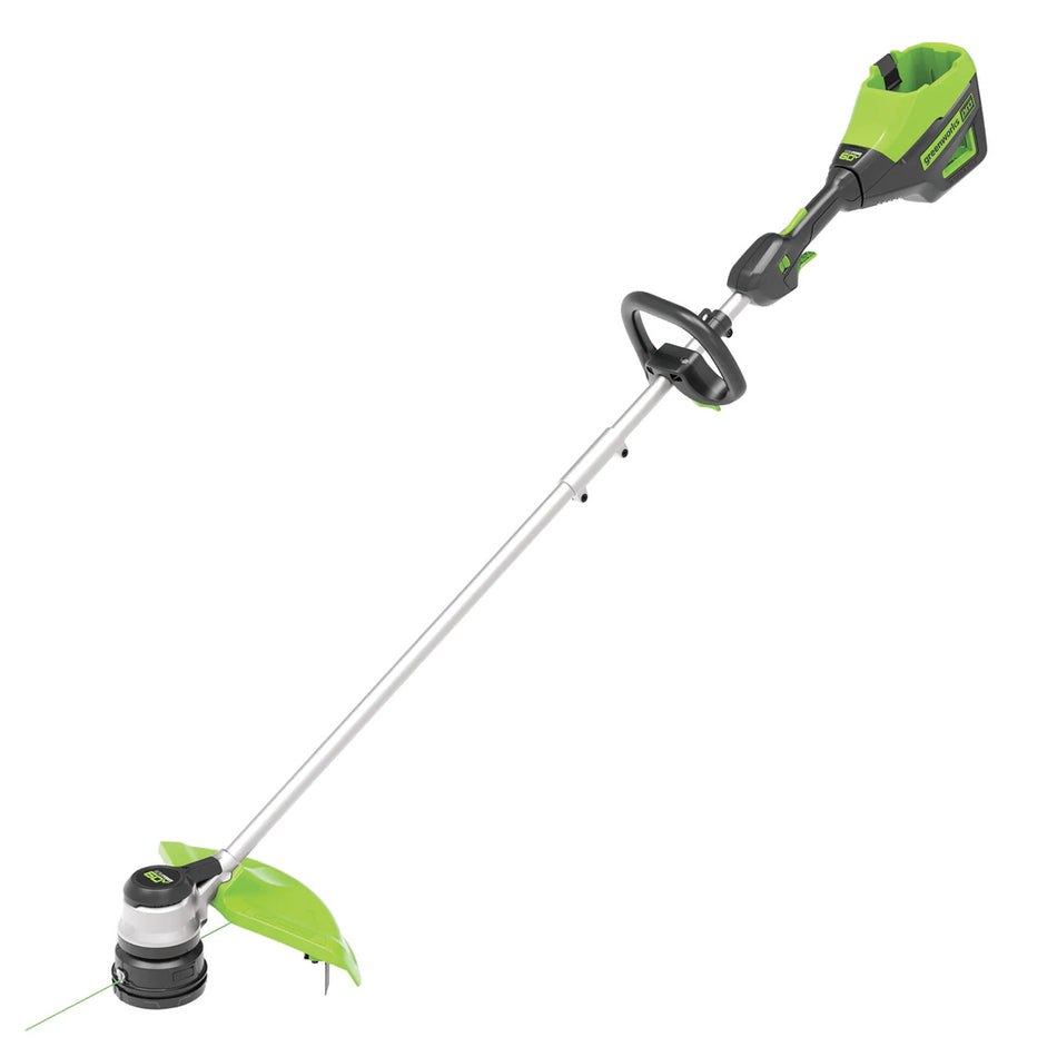 Greenworks ST60L04 60V Pro 40cm Straight Shaft String Trimmer - Lighter and has the power of a petrol trimmer.