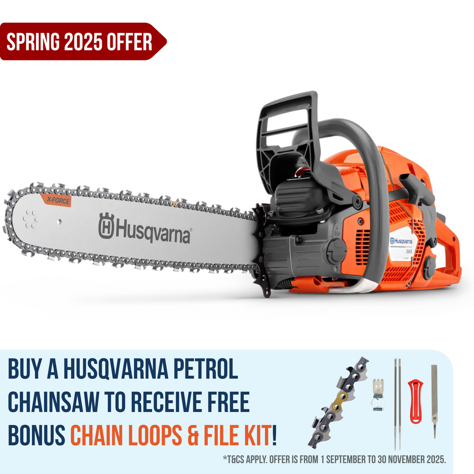 Husqvarna 565 AT Chainsaw - 70.6cc X-Torq® engine, 20" Bar, AutoTune-II - $540 SAVINGS!!!