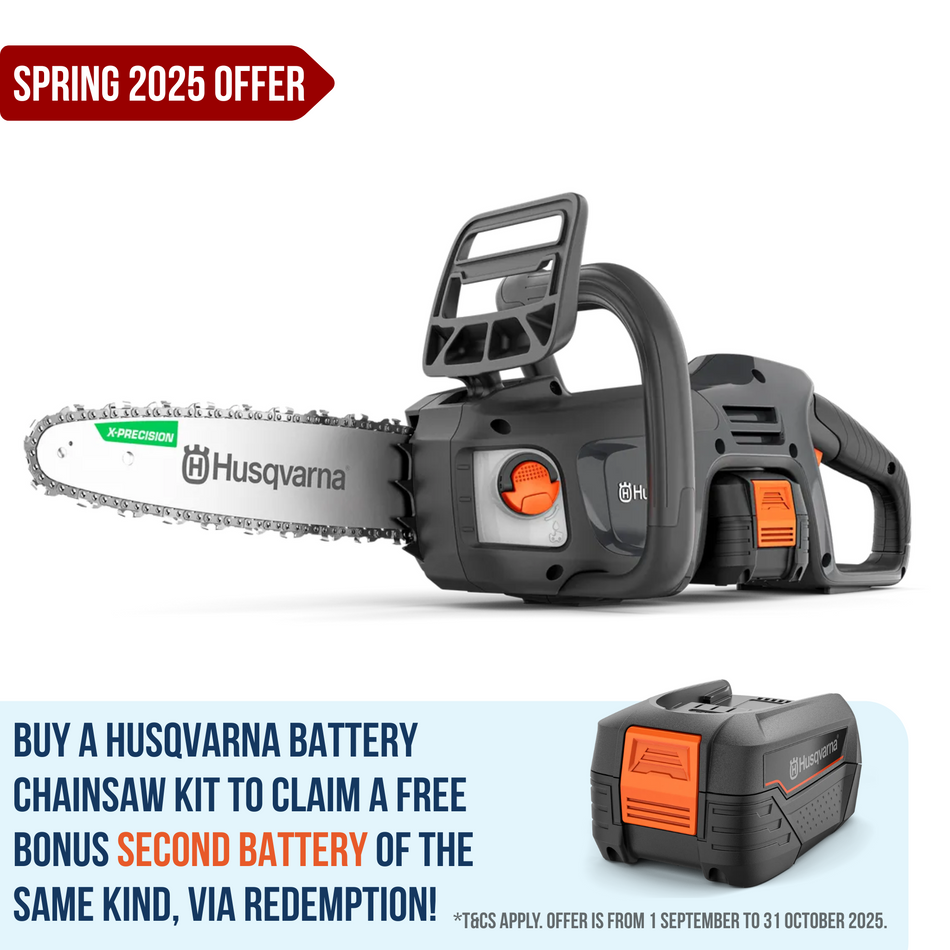 Husqvarna Aspire C15X-P4A 18V Chainsaw - For pruning, garden clearing, minor tree felling and DIY projects
