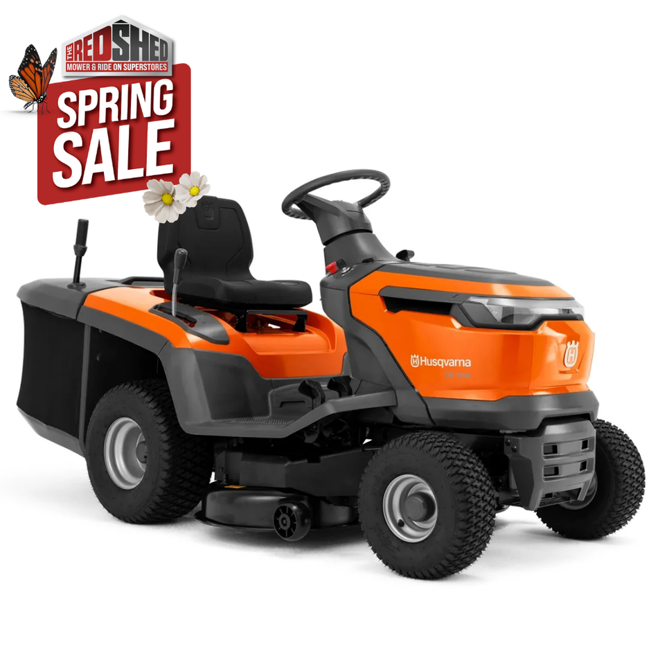 Husqvarna TC 114 Garden Tractor - 452cc tractor, 95cm cutting width & 250L catcher, fully hydro!