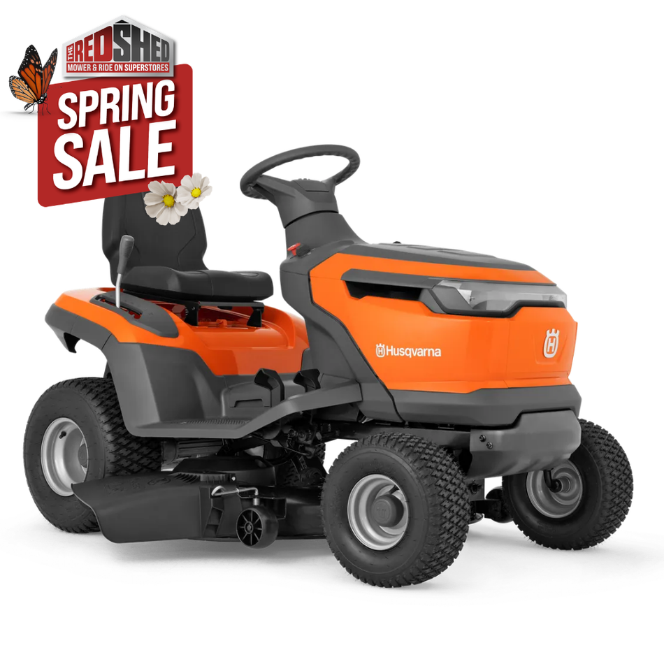 Husqvarna TS100i Battery Tractor - 95cm cut, fully electric, dual-pedal operation, Low maintenance mower!