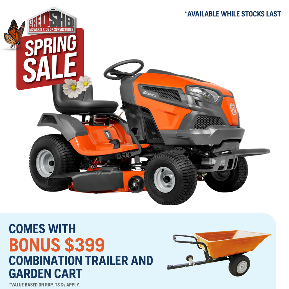 Husqvarna TS142T Lawn Tractor - American Model with POWERFUL Husqvarna 764cc Engine, 42" Cut with $1000 SAVINGS