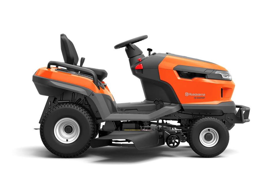 Husqvarna TS 220TDF Garden Tractor - High performance mowing with Clear Cut™ cutting deck.