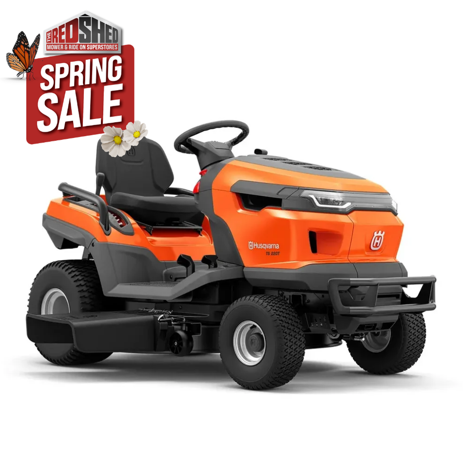 Husqvarna TS 220TD Garden Tractor - High performance mowing and comfort-enhancing features.