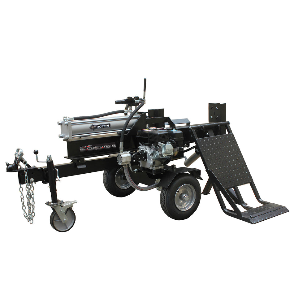 Black Diamond 30 Ton Log Splitter With Lifter - BRAND NEW IN CRATE - 30 Ton Log Splitter with Powerful Lifting Table