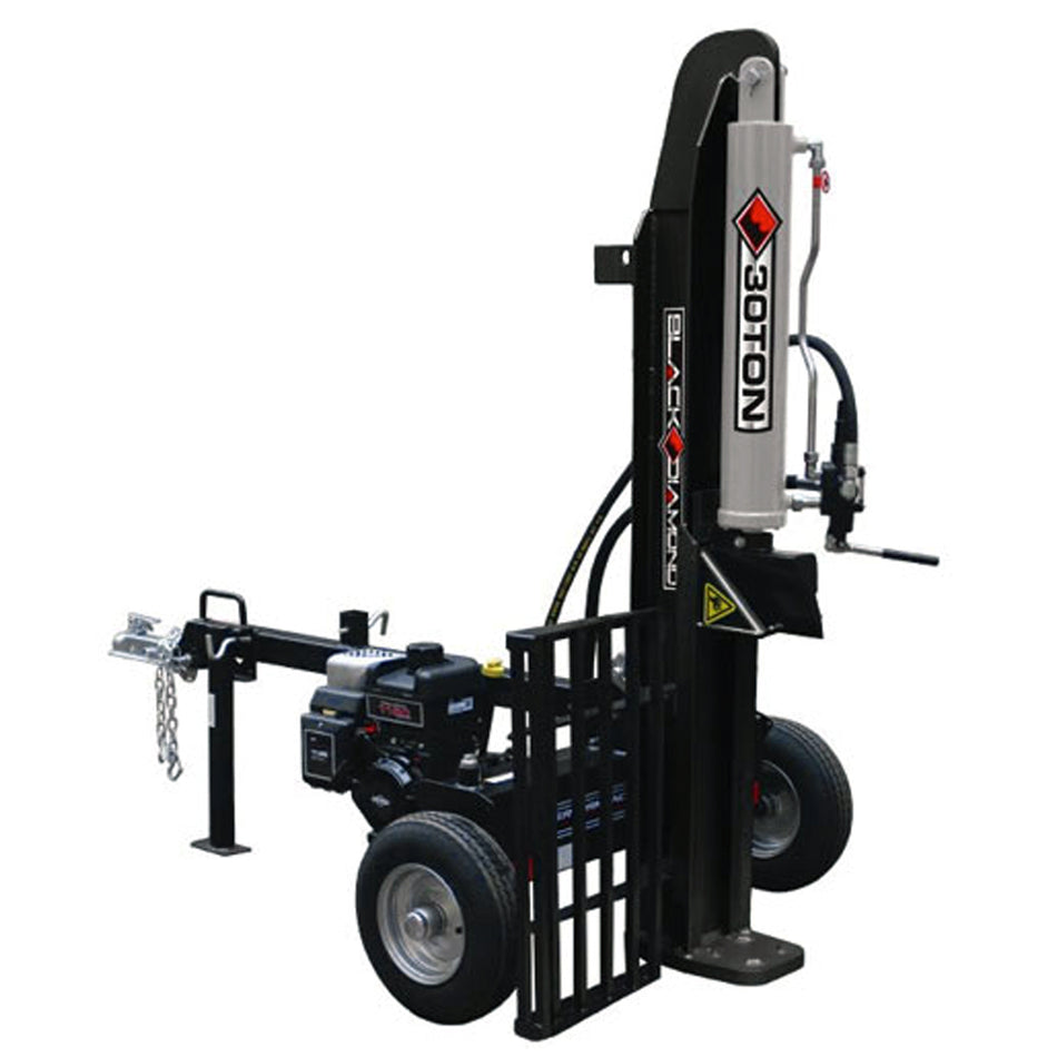 Black Diamond 30T Log Splitter - Powerful 30 ton log splitter with 6.5hp 4-stroke engine at a GREAT PRICE!