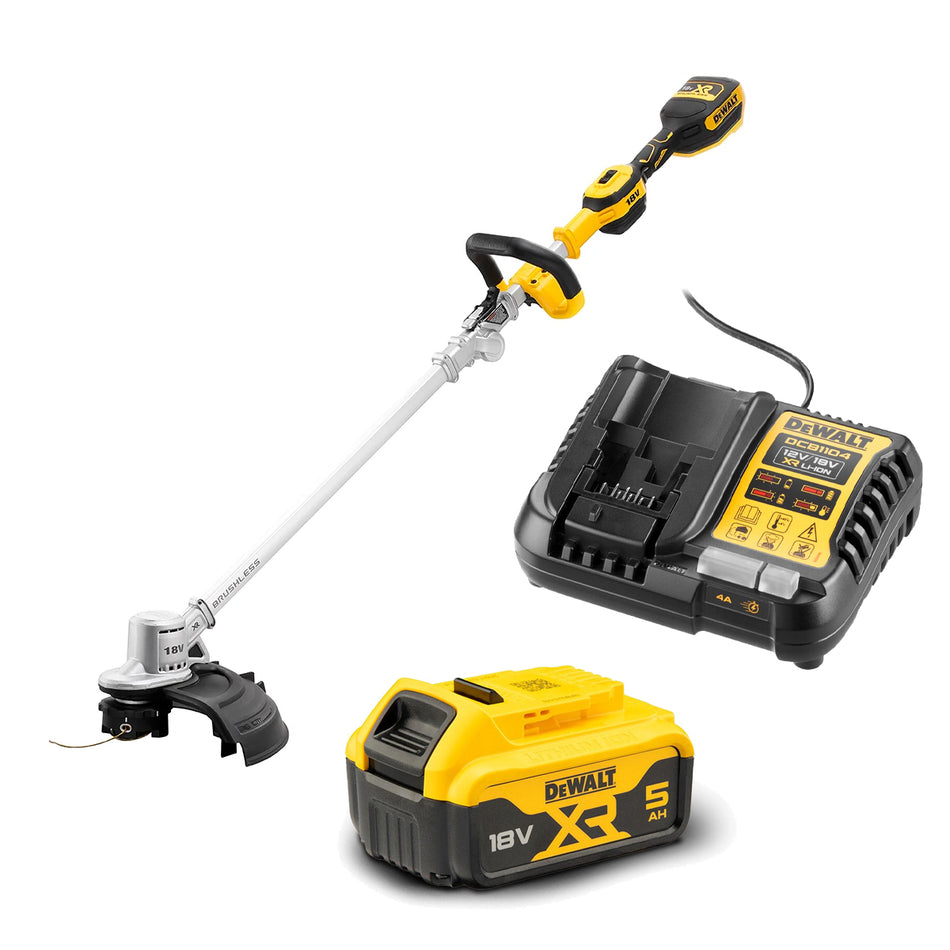 DeWALT 18V XR Line Trimmer 5Ah Kit - 18V 5Ah Line Trimmer kit with battery & charger - VALUED AT $575!