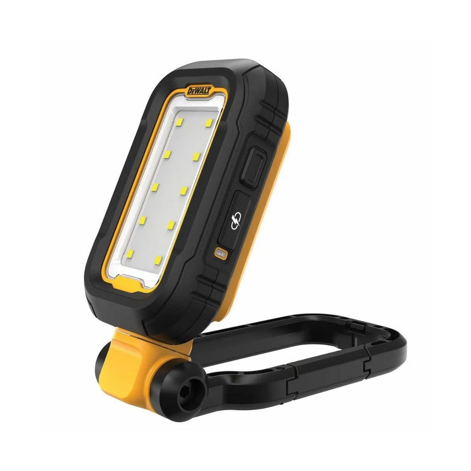 DeWALT USB-C Chargeable Task Light - 1000 lumens, 3 modes, 12-hour battery, IP54, ergonomic grip, easy to use