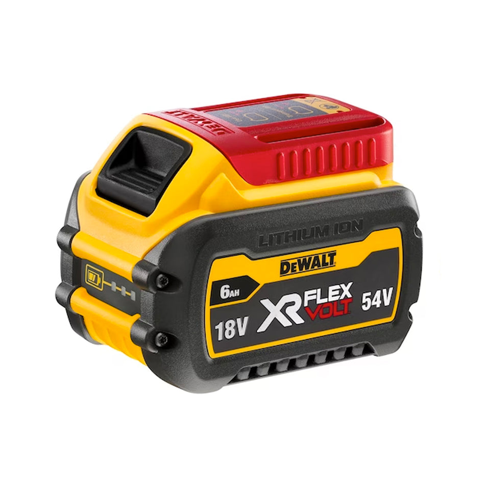 DeWALT 6Ah XR FLEXVOLT Battery Pack - 6Ah battery pack with voltage up to 54V to deliver unprecedented power