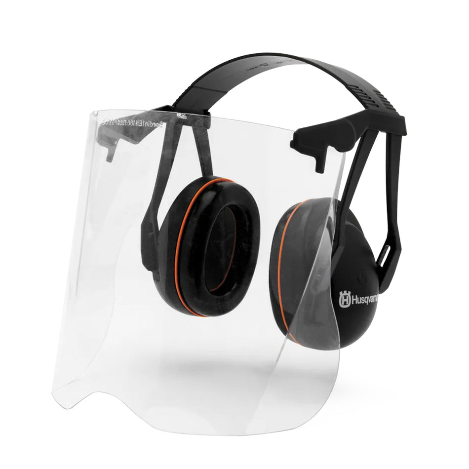 Husqvarna Garden Earmuffs with Perspex Visor - Light and Comfortable