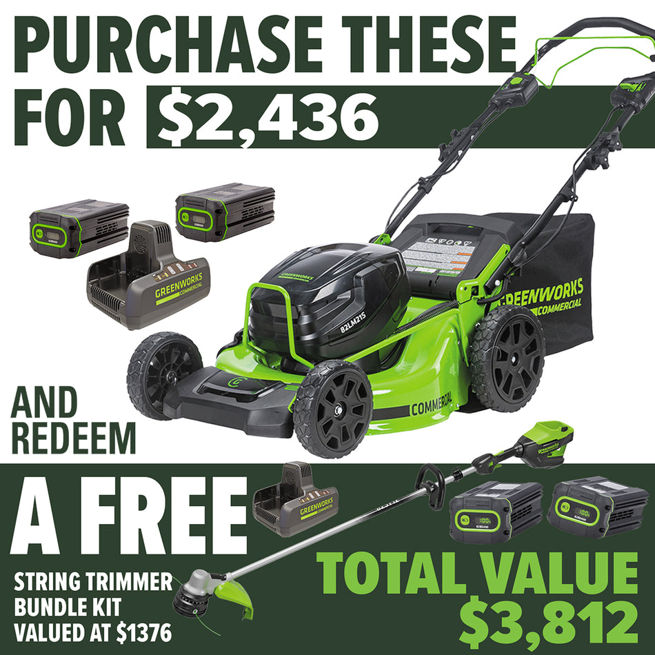 Greenworks 21″ Self-Propelled Lawn Mower Kit