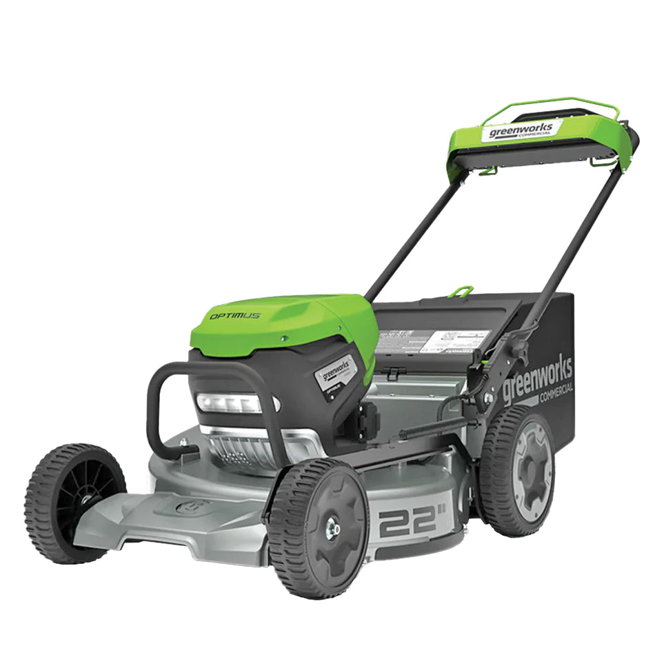 Greenworks 82V 22in SP Lawn Mower - 22in commercial self-propelled mower with 82V battery power