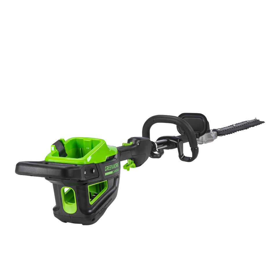 Greenworks 82V Short Pole Trimmer - Professional battery hedge trimmer with up to 4300 strokes per minute!