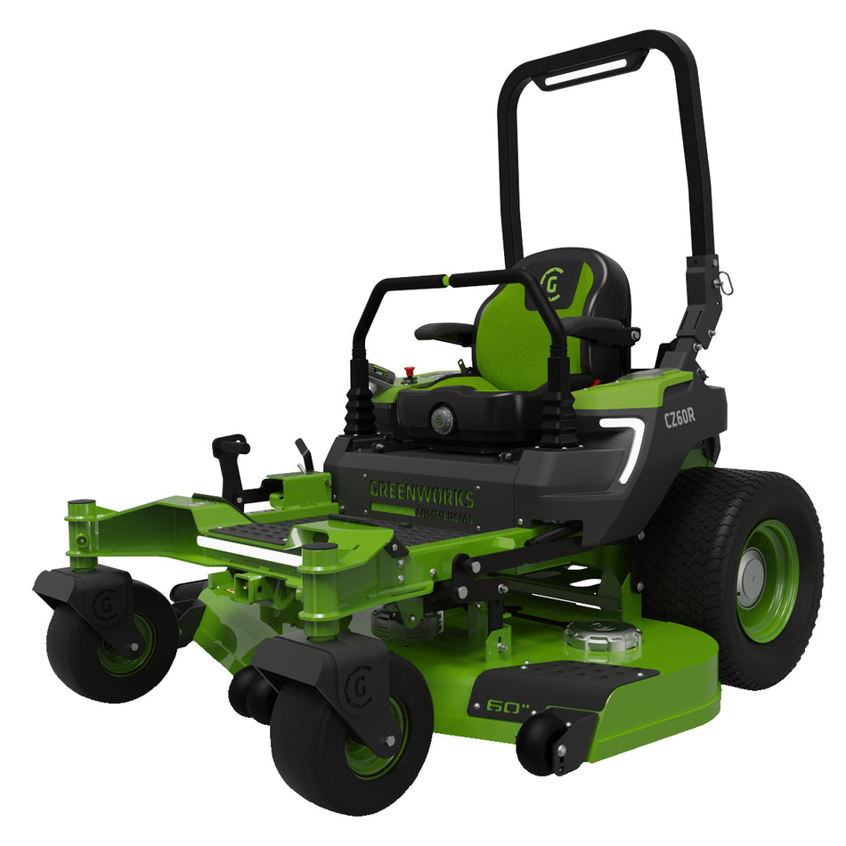 Greenworks OptimusZ 60'' Zero Turn - Commercial 82V Stand-On Zero Turn, 5 hours runtime, 4G GPS connectivity!