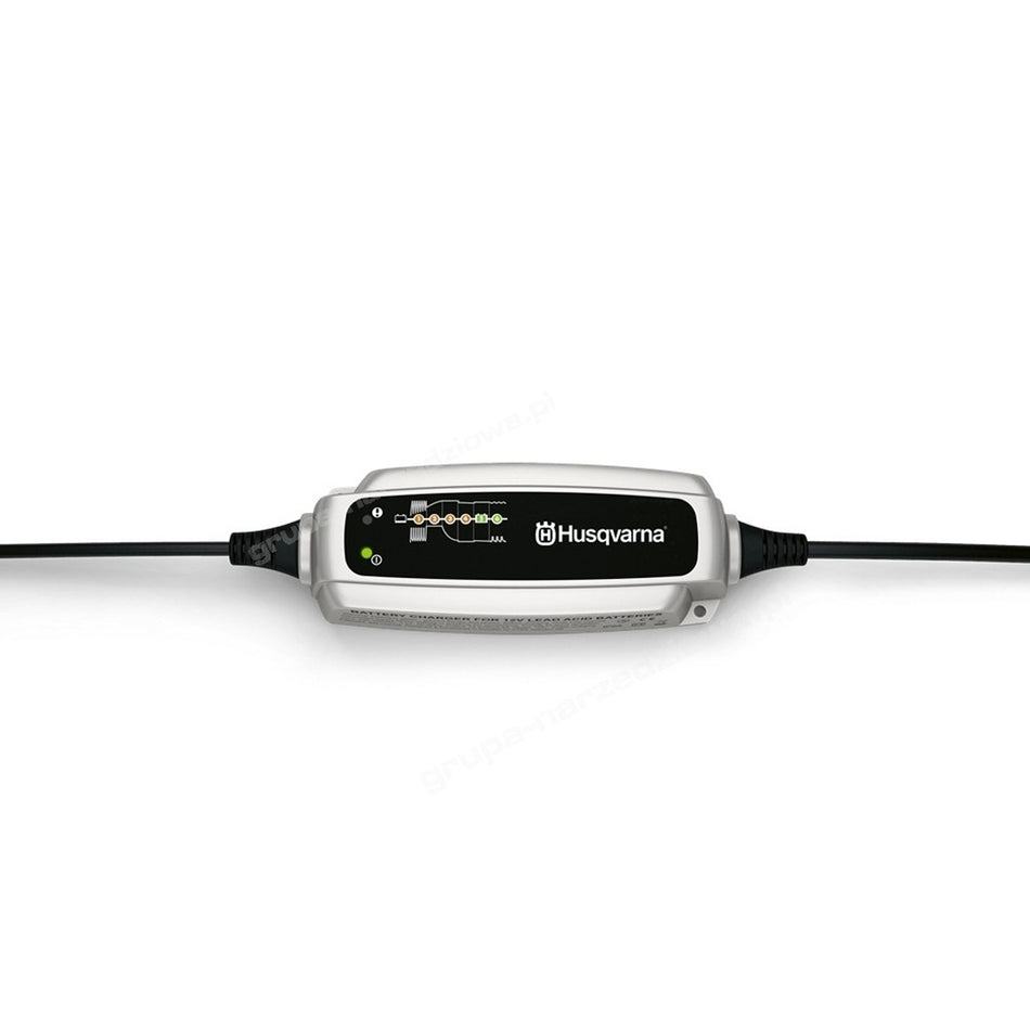 Husqvarna Battery Charger BC 0.8 - For all 12V lead-acid batteries, charging up to 100Ah, short circuit proof