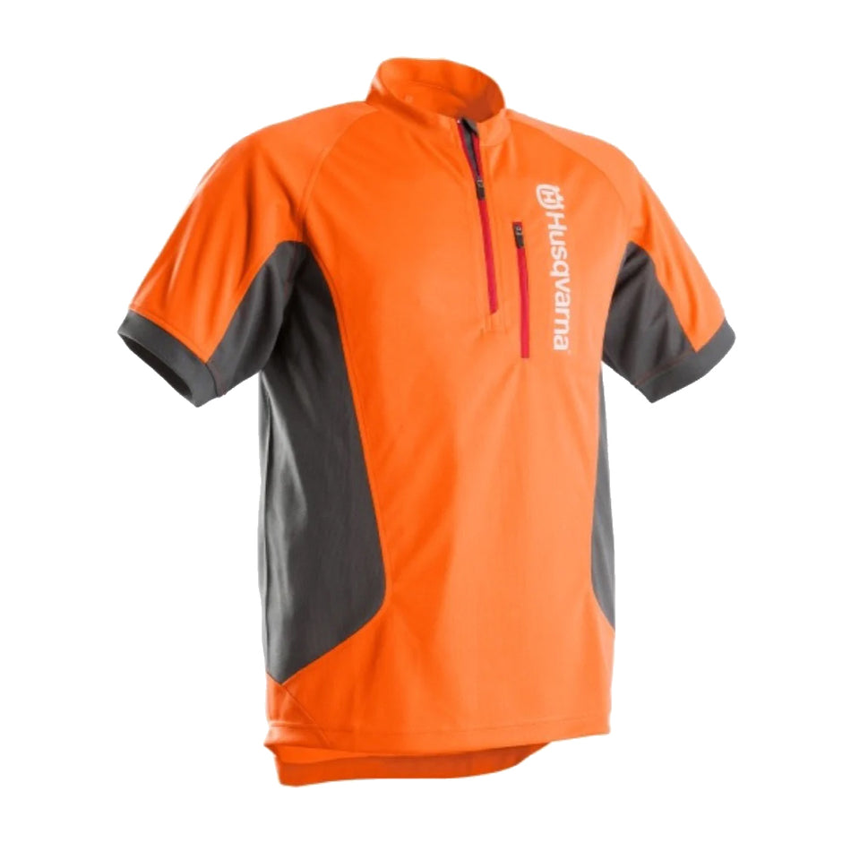 Husqvarna Hi Vis Work T-Shirt Short Sleeve - Light and Cool, Quick-Dry