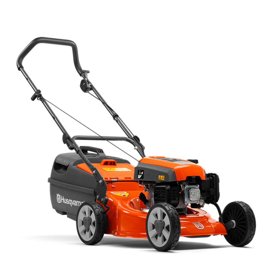 Husqvarna LC118 Lawn Mower - 18" cutting width, powerful OHV engine, four cutting blades, push system