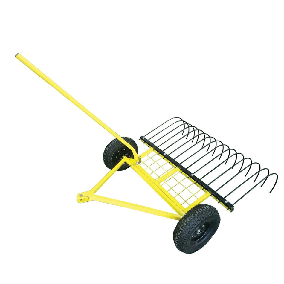 JAK Max Tow-Behind Stick Rake - JMSR100 - This Ride On attachment allows you to easily clear vegetation and rocks!