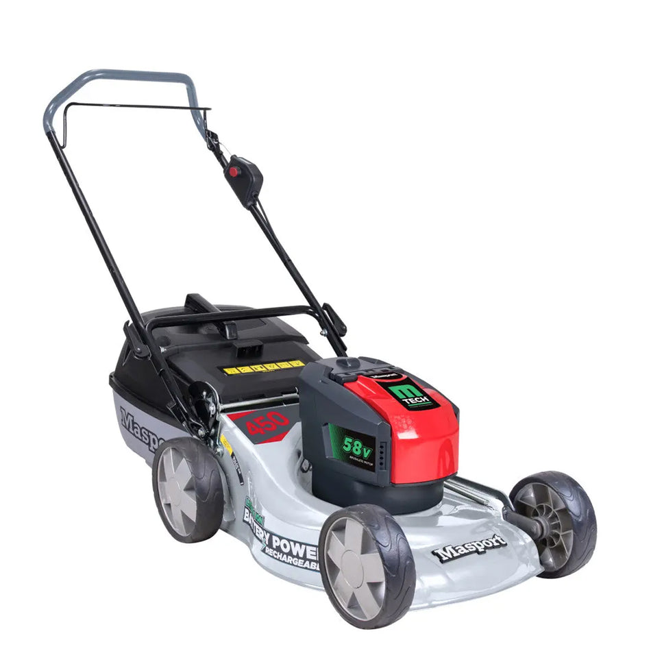 Masport 450ST 2'n1 58V 0.75KW - Our No.1 selling Battery Mower. Hard to ignore at this price!