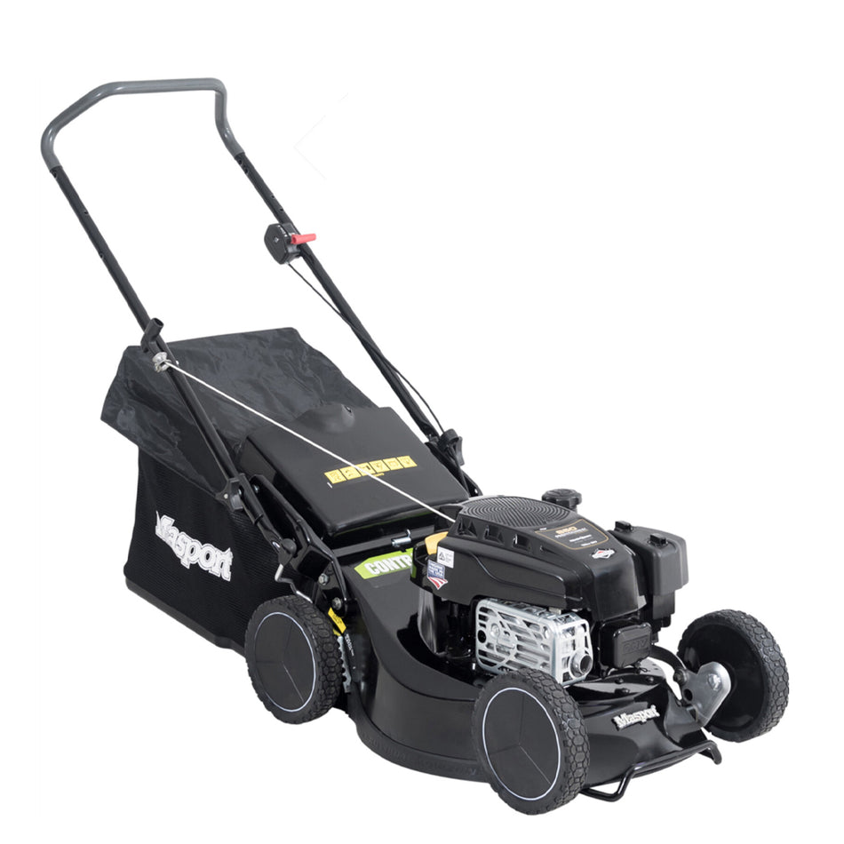 Masport Contractor AL S19 3'n1 Mower - 190cc Briggs Pro engine, 19" heavy-duty aluminium chassis, added washport